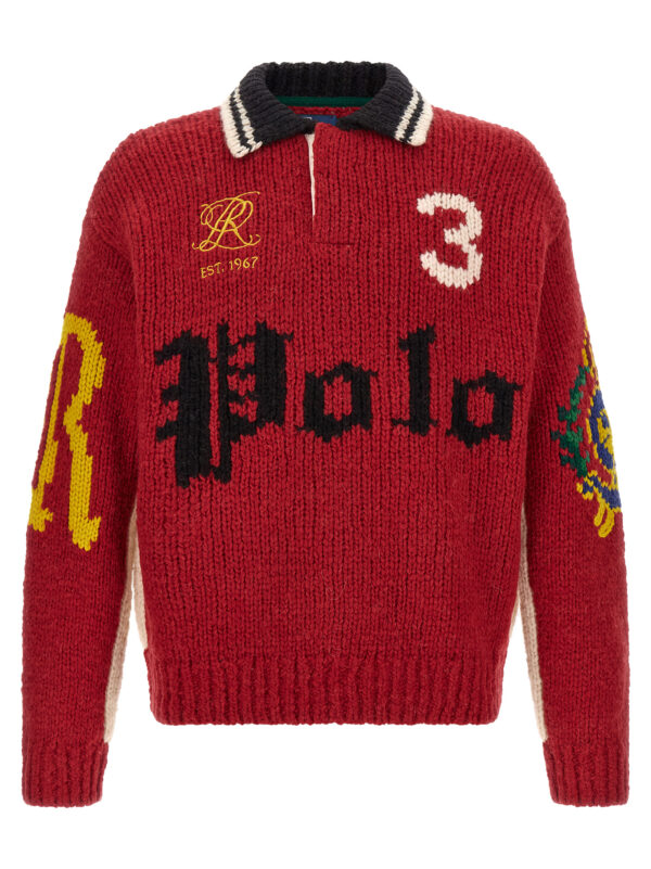 Red Wool Cardigan