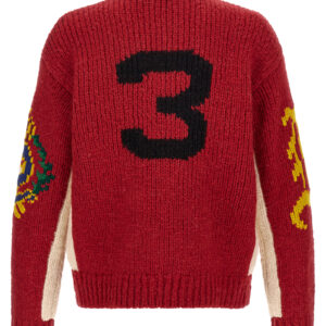 Red Wool Cardigan