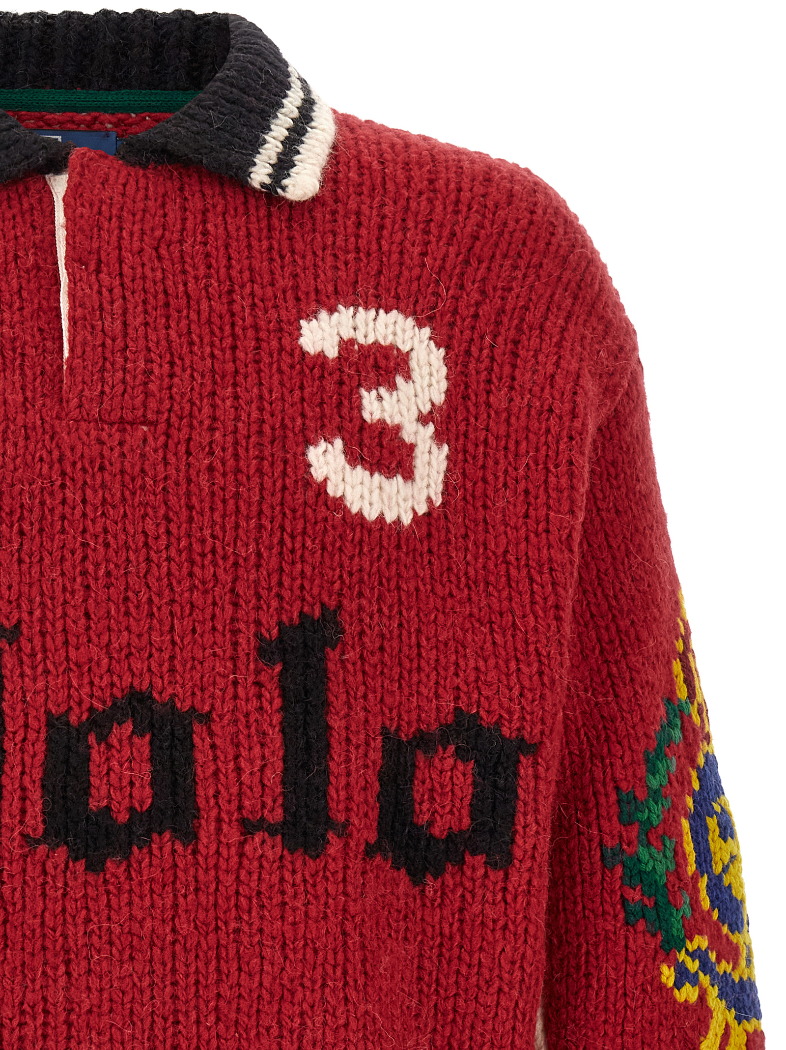 Red Wool Cardigan