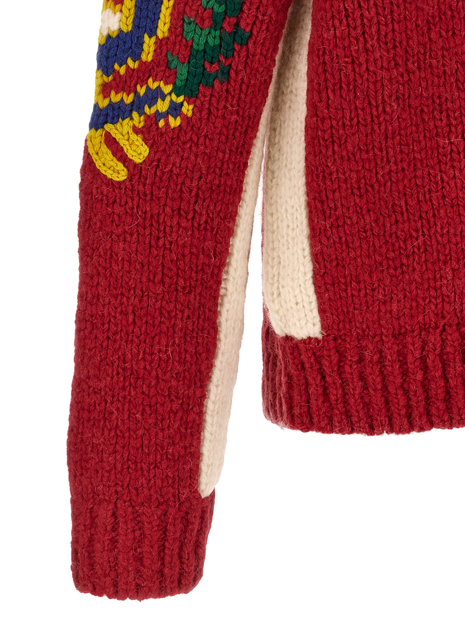 Red Wool Cardigan