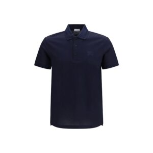 Blue Cotton Polo Shirt