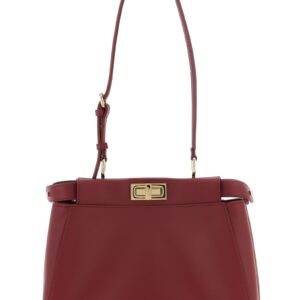 Bordeaux Lamb Leather Shoulder Bag