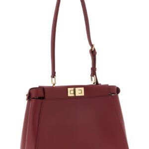 Bordeaux Lamb Leather Shoulder Bag