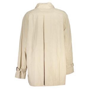 Beige Cotton Womens Trench Coat